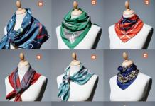 Стильные варианты завязывания шарфов
